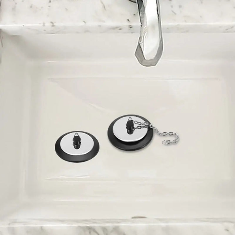1Pcs Durable Rubber Tub Stopper With Chain Universal Bath Tub Drain 4/4.3/5cm With Hanging Ring Bathtub Plug Bathtub Accessories