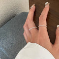 925 Sterling Silve Love Heart Hollowed Out Ring For Women Girl Extremely Fine Korea Ins Jewelry Gift Dropshipping