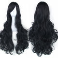 Soowee Curly Long Synthetic Hair Green Wig Hairpiece Pink Black Party Hair Cosplay Wigs for Women