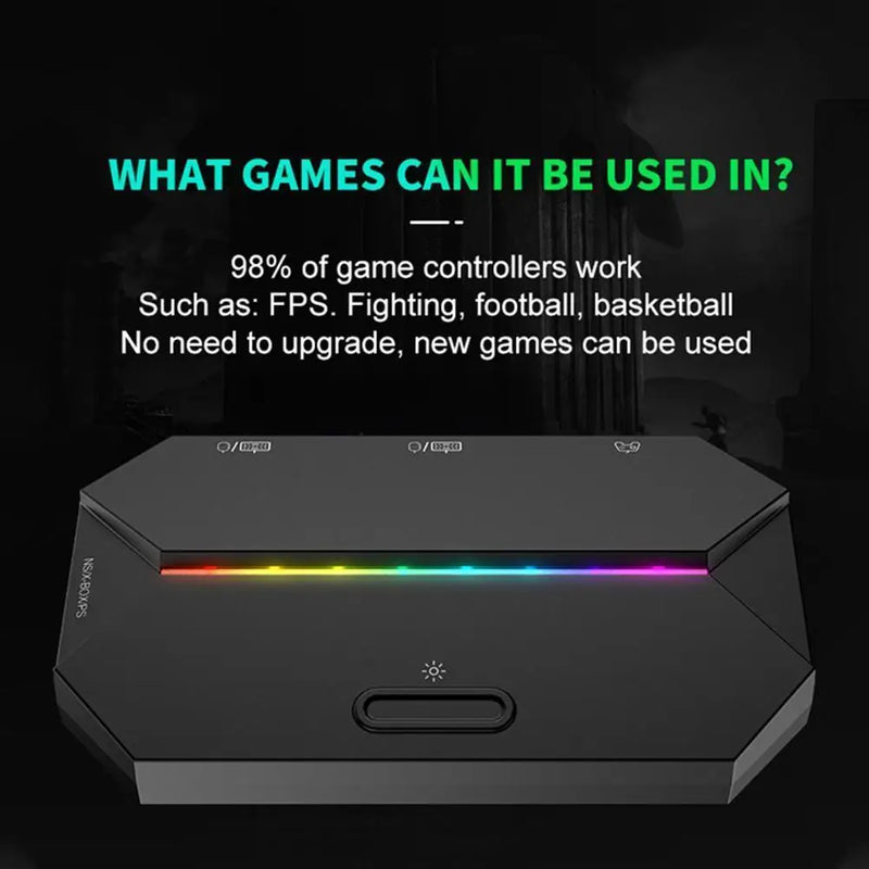 G6L Enduring Practical Parts Components Gaming Keyboard Mouse Converter Portable Wired Mobile Controller Adapter