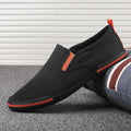 Men's Breathable Canvas Slip-On Casual Sneakers New Style Basic Pedaling Lazy Summer Loafers Comfortable Male Footwear