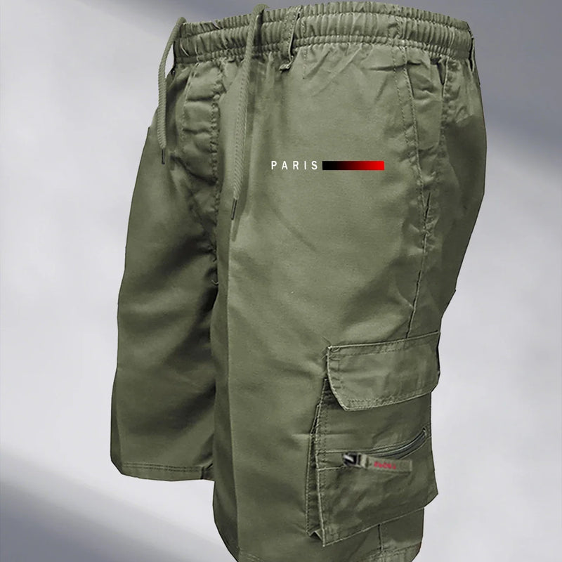 Men's Tactical Cargo Shorts Elastic Waist Outdoor Work | SAMAG