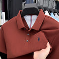 100% pure cotton high - end brand men's short sleeve polo shirt summer fashion original pony embroidery golf - View 5 | SAMAG