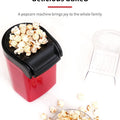 Electric Portable Popcorn Maker Fully Automatic Home Popcorn Popper Hot Air Popcorn Machine Healthy No Oil Mini Popcorn Maker
