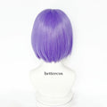 High Quality Rocket James Cosplay Wig Short PurpleHeat Resistant Synthetic Hair Anime Role Play Wigs + Wig Cap