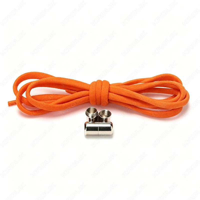 No Ties Lock Shoelaces Sneakers Elastic Shoelace Tie Free Shoe Lazy Laces Capsule Metal Lock Quick Shoe Strings for Adult Kids