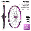 TANKE MTB Wheelset 26 inch Disc Brake MTB single-speed DJ AM Enduro DH Wheelset Hub MTX33/39 aluminum alloy Mountain wheel set