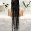 KIMA Lace Front Cornrow Box Braided Wig Synthetic Knotless Braids Wig With Baby Hair Heat Resistant Fiber Braiding Wigs For Afri