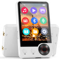 128GB MP3 Player with Boosted Bluetooth 5.3, Music Player Features HD Speaker, 2.4" Touchscreen, Expandable SD Card Slot, Dual