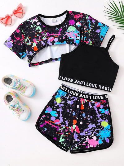 Summer fashion girls' three - piece set Fluorescent | SAMAG