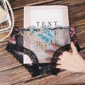 Superior Embroidery Flowers Underwear Women Lace Transparent Briefs Fashion Intimates Sexy Lingerie Panties Ladies Underpants