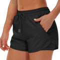 Women's Yoga Shorts, Fake Two-Piece Shorts, High-Waist Drawstring Style, Fake Yoga Running