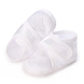Newborn Baby's First Baptist Shoe: Newborn Boys and Girls' White Baptist Shoes Soft Sole Walking Shoes Multiple Styles-9CM/10CM