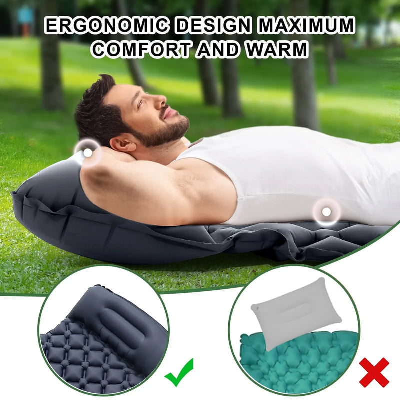Camping Mat Self Inflatable Mattress Inflating Pad | SAMAG