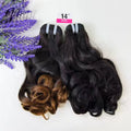 Indian Virgin Hair Human Bundles 8-18inch for Weaving Loose Bouncy Human Hair Natural Ombre Weft Extension for Black Women