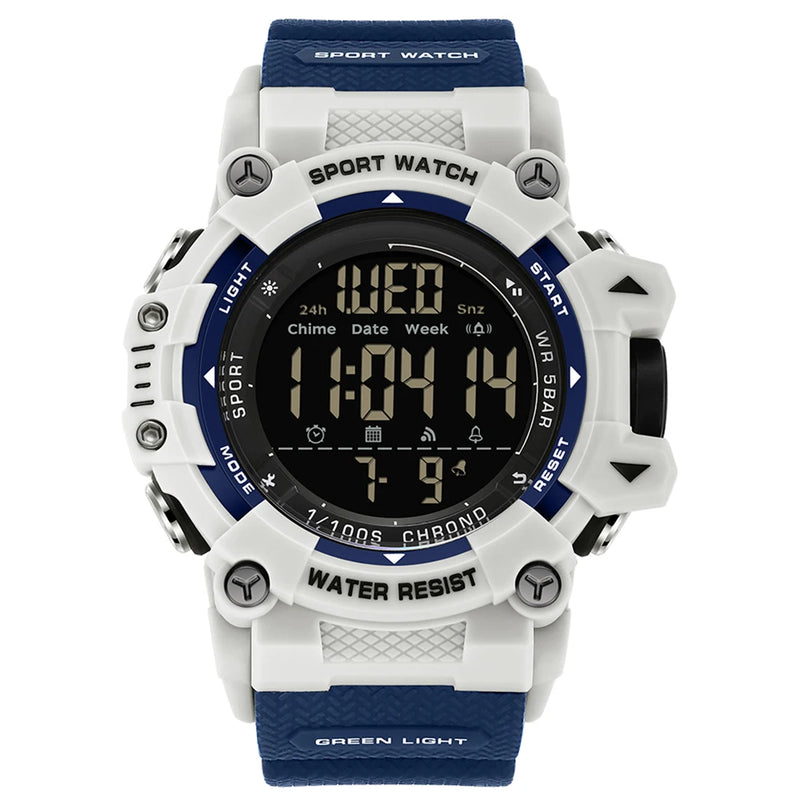 SANDA Fashion New Men Watch LED Digital Waterproof Clock Military Sports Multifunction Chronograph - Visuel 10 | SAMAG