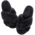 Shevalues Fashion Fluffy Home Slippers For Women Winter Indoor Open Toe Furry Cotton Shoes New Casual Furry Cozy Soft Slippers