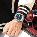 POEDAGAR Top LED Man Clock Waterproof Electronic Luxury Men's Watches Dual Time Display Digital Stainless Steel Men Quartz Watch
