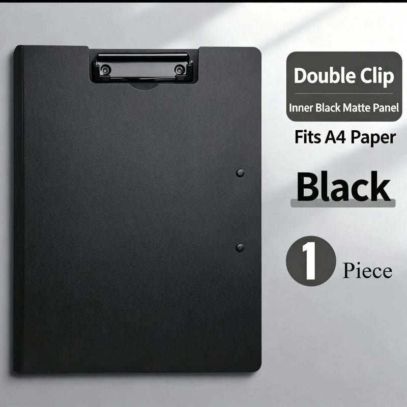 A3 A4 File Folder Clipboard Writing Pad Double Clips Paper Organizer School Office Stationary