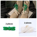 Length 100cm DIY Freedly Round Leather Colorful MIU Shoelaces Canvas Casual  Boots Shoe Laces Rope Shoestrings