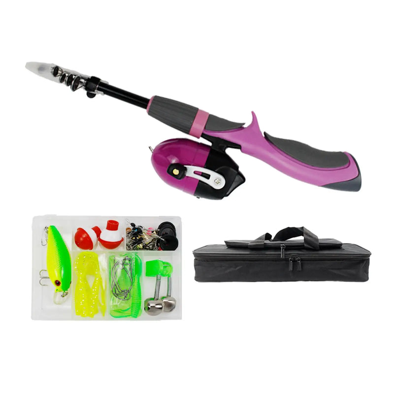 Portable Kid'S Fishing Pole Telescopic Rod and Reel - View 8 | SAMAG