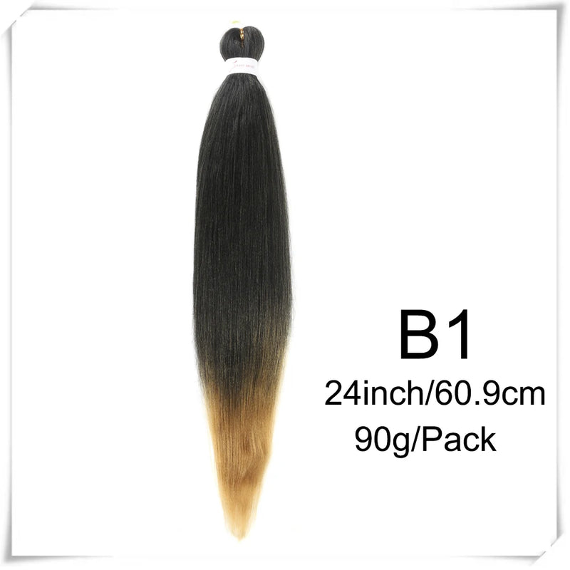 Pre Stretched Braiding Hair 26inch Kanealon for Braids Yaki Straight Synthetic Braids Hair Extension Expressions Braiding Hair