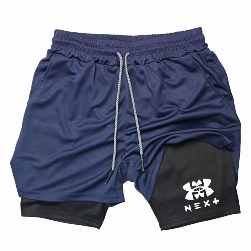 2026 Men's Sports Shorts Printed Sports Shorts, Double Layer, Quick Drying, Basketball, Fitness