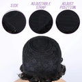 Brazilian Human Hair Wig Short Pixie Cut with Bang Loose curly Hair for Daily Wear Women Full Machine Wig
