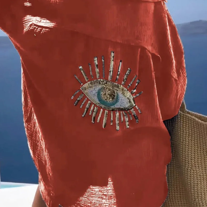 Evil Eye Casual Shirt Women's Fashion Beach Style Loose - View 13 | SAMAG