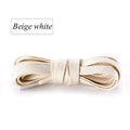 Autumn Winter Waxed Cotton Shoelaces 0.8CM Width Flat Waterproof Laces Unisex Boots Casual Sneakers Shoelace Leather Laces Shoes