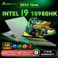 15.6' Ultra Thin Laptop Intel Core I9-10980HK Windows 11 Pro 16GB RAM 1TB 2TB SSD Fingerprint UnLock Portable Gaming PC Notebook