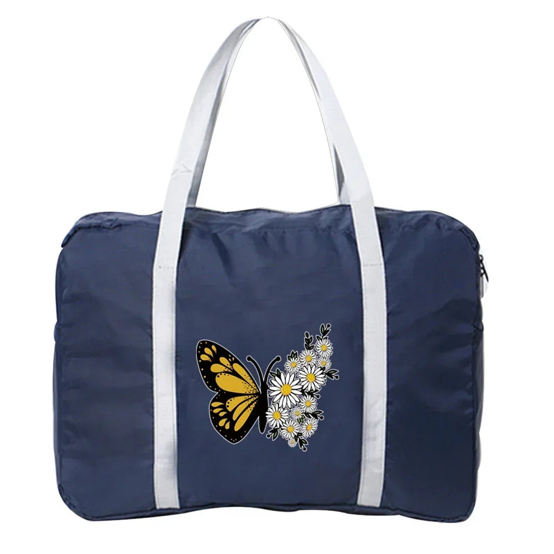 Handbags Luggage Travel Bag Large Capacity Fashion Weekend Overnight Boston Bag Travel Carry Pack Butterfly Printing Series