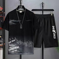 Trendy Suits for Men Summer Shorts Set Gym Outfit Student | SAMAG