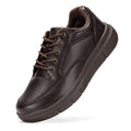 Fitville Men'S Shoes Wide Width Leather Slip-On Casual Shoes Lightweight For Swollen Feet With Arch Support Pain Relief