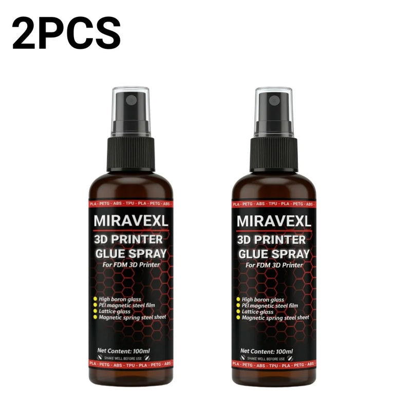 3D Printer Bed Adhesive Spray Strong Glue Anti-Warping Reduces Lift PLA ABS PETG TPU Filament Build Plate Printing Accessories