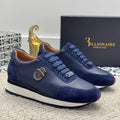 BILLIONAIRE BLSK CPRT Shoes Cowhide 2025 new embroidery fashion quality comfort motion Men‘s European size 39-45 Black Shoes