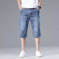 Summer Men's Thin Straight Denim Shorts Soft | SAMAG