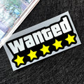 WANTED Motorcycle Sticker Vinyl Waterproof Decal Adaptable Motorcycle / Body / Helmet Motorcycle Decoration Accessories