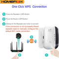HOMEFISH WiFi Extender 300Mbps Wireless Signal Repeater 2.4G WiFi Amplifier with LAN Port, WPS One-Click Connection, WiFi Range