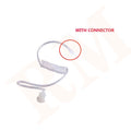 Radio Clear Acoustic Tube Replacement for Two Way Radio Earpiece Clear Tube for Walkie Talkie Accessories