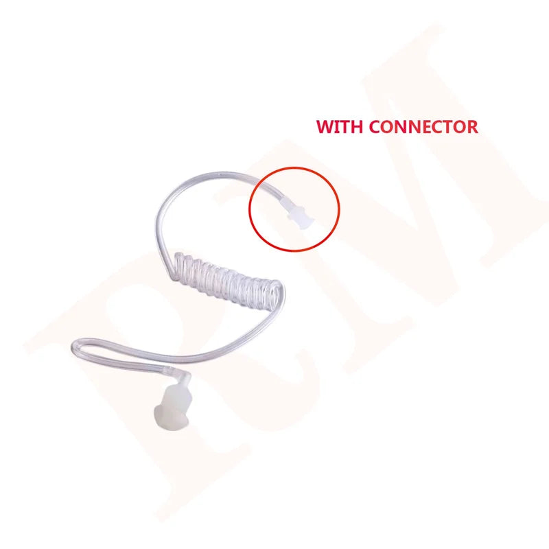 Radio Clear Acoustic Tube Replacement for Two Way Radio Earpiece Clear Tube for Walkie Talkie Accessories