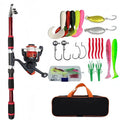 Telescopic Fishing Rod Spinning Reel Full Kit Complete | SAMAG