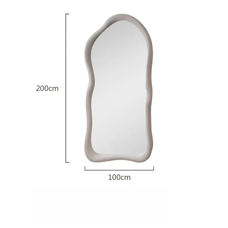 Design Girls Mirror Stickers Bedroom Aesthetic Modern Makeup Mirror Prism Ornament Adornos Para El Hogar House Accessories