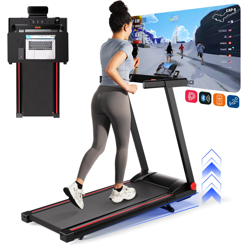 Hot 3.0HP Treadmill with 5% Incline Folding Handles App - View 8 | SAMAG