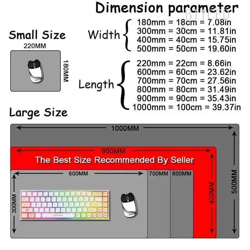 Computer Mouse Pad Strata Liquid Gaming PC Deskmat Laptop Pc Accessory Non-slip soft Mat XXL size Mousepad Large 900x400 Mats