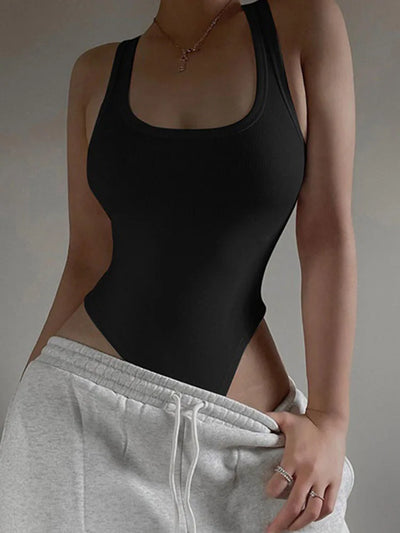 Sleeveless Knit Bodysuit Hot Summer Sexy Bodycon Off | SAMAG