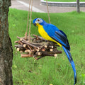 25/35cm Simulation Parrot Garden Decoration Creative Lawn Figurine Ornament Animal Bird Outdoor Garden Party Prop Decoration