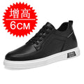 New Stylish Elevator Shoes 8cm Invisible Men's Hidden Heel 6cm Lightweight and Trendy Lace-up Sneakers Fashion Casual Wear