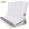 6 Pairs of MEN'S Sports Socks, Sweat Absorbing | SAMAG