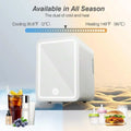 Mini Fridge Skincare With Dimmable LED Light Mirror, 4 Litre Capacity/6 Cans Of 330ml Mini Fridge For Skincare And Makeup, Coole